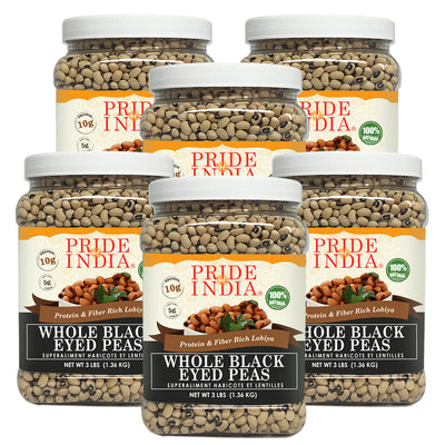 Indian Whole Black Eyed Peas - Protein & Fiber Rich Lobiya Jar - Pride Of India