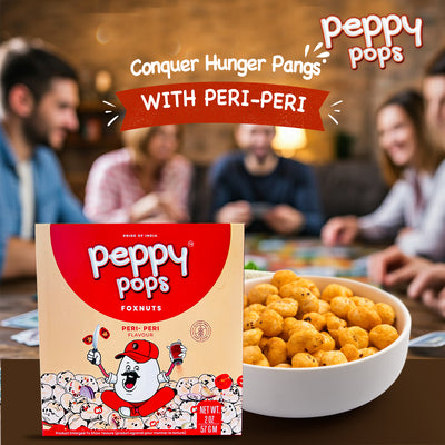 PEPPY POPS PERI PERI ROASTED FOXNUTS - Pride Of India