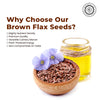 Whole Brown Flax Seeds - Omega-3 & Lignan Superfood Jar - Pride Of India