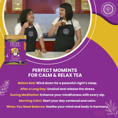 Calm & Relax - Bedtime Tea Bags - Pride Of India