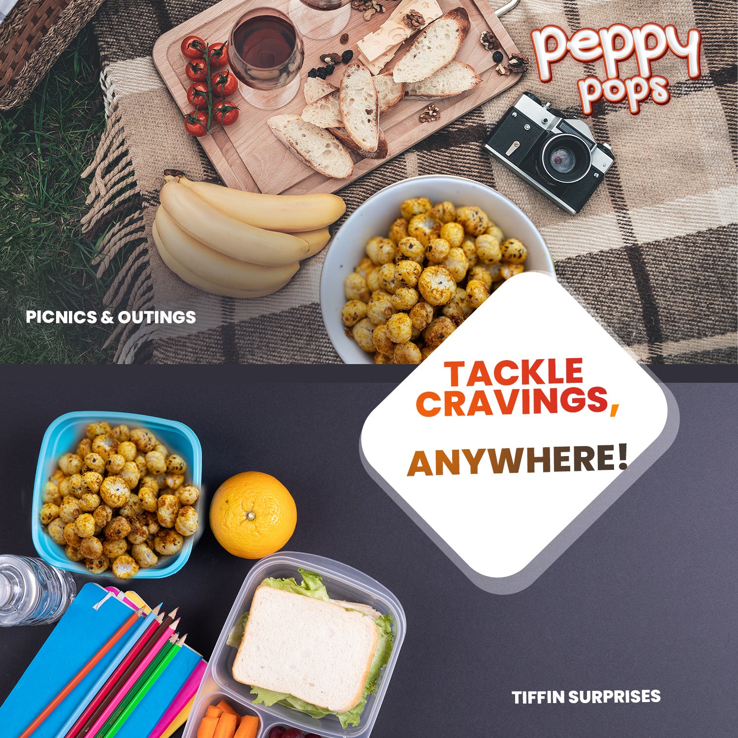 PEPPY POPS MAGICAL MASALA ROASTED FOXNUTS - Pride Of India