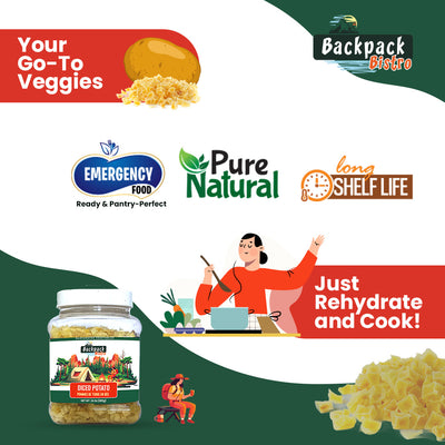 Backpack Bistro Dehydrated Diced Potatoes - Pride Of India