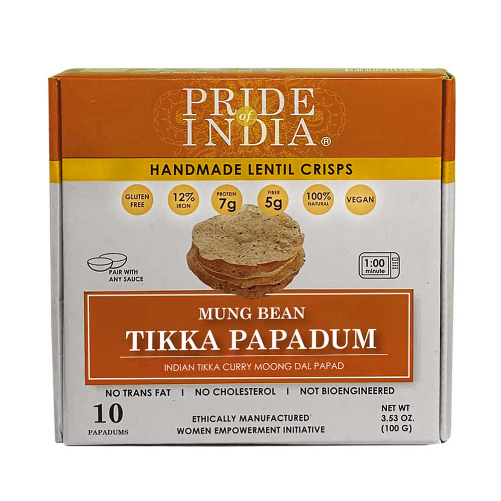 TIKKA CURRY MUNG BEAN PAPADUM LENTIL CRISP - Pride Of India